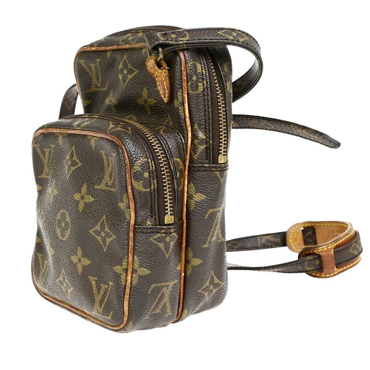 LOUIS VUITTON Mini Amazon Shoulder Bag Monogram Leather Brown M45238 63FB209