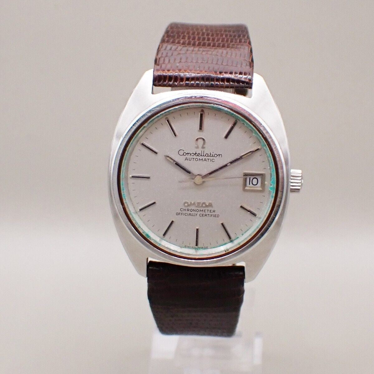 OMEGA Constellation Automatic Wrist Watch 35mm ST Embossing Leather BN 91RK778