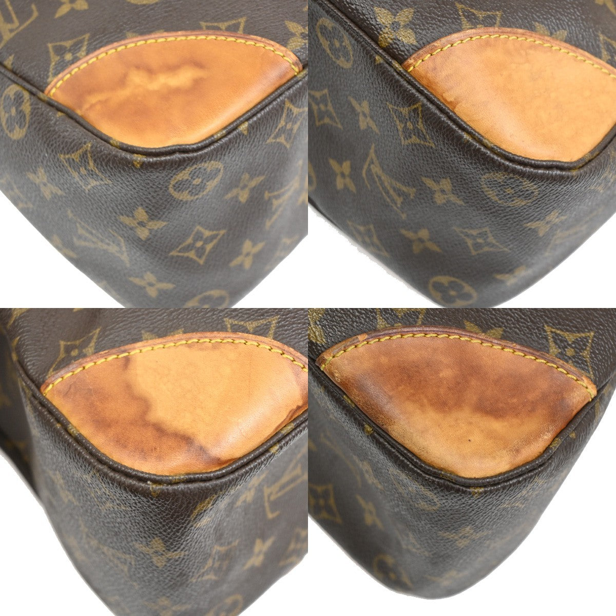 LOUIS VUITTON Boulogne 35 Shoulder Bag Monogram Leather Brown M51260 82DA109