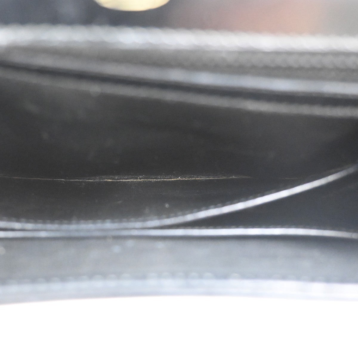 GUCCI Logo Interlocking GG Hand Bag Turn Lock Leather Black GHW Italy 67CA765