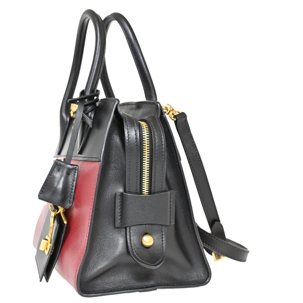 PRADA MILANO Esplanade 2Way Shoulder Hand Bag Saffiano Leather BK BX 52RJ279
