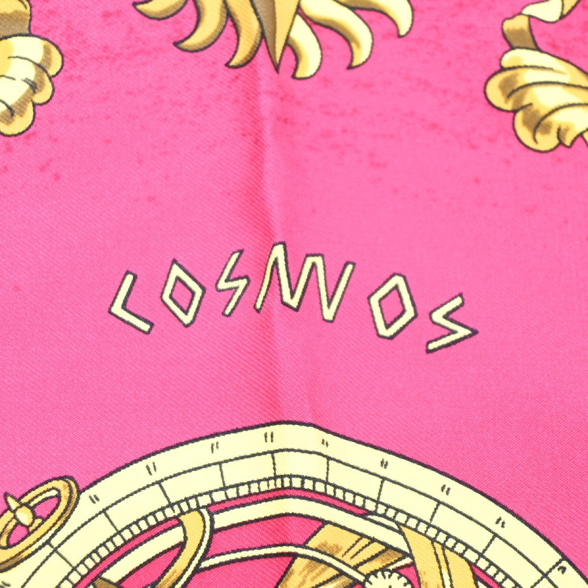 HERMES XL Carre Scarf Cosmos Philippe Ledoux 100% Silk Pink Purple 62RL906