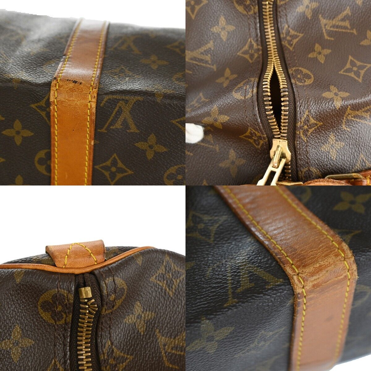 LOUIS VUITTON Keepall 50 Travel Hand Bag Monogram Leather Brown M41426 88YE260