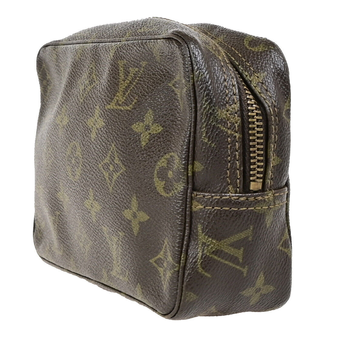 LOUIS VUITTON Trousse Toilette 18 Clutch Hand Bag Monogram Brown M47526 60SJ446