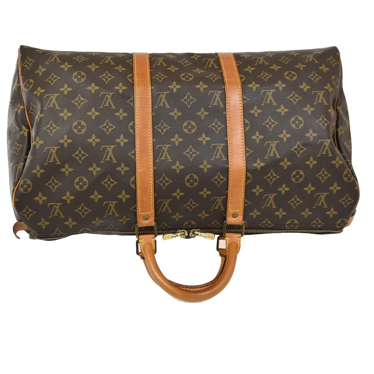 LOUIS VUITTON Keepall 50 Travel Hand Bag Monogram Leather Brown M41426 90TA569