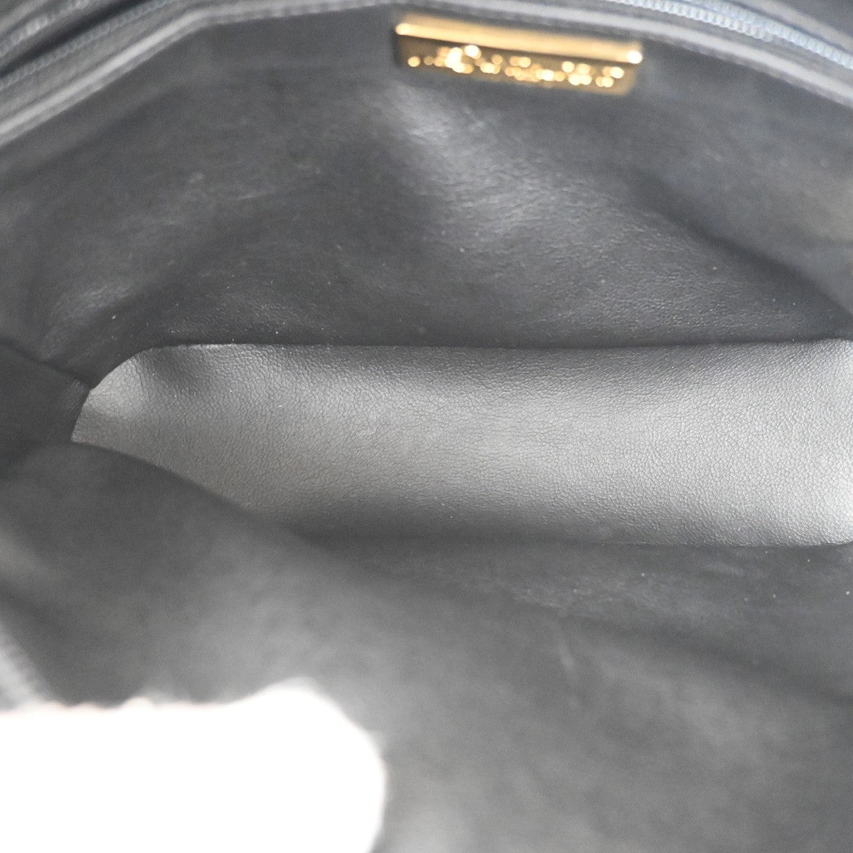 SAINT LAURENT Crossbody Shoulder Bag Leather Navy Blue White GHW France 70TA554