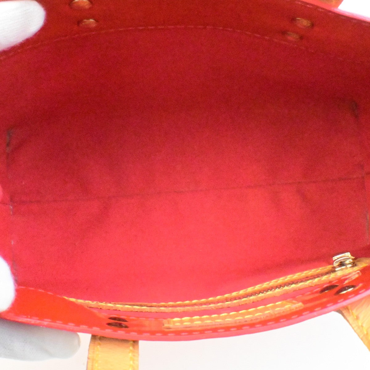 LOUIS VUITTON Read PM Hand Bag Monogram Vernis Patent Leather Red M91088 31YH134