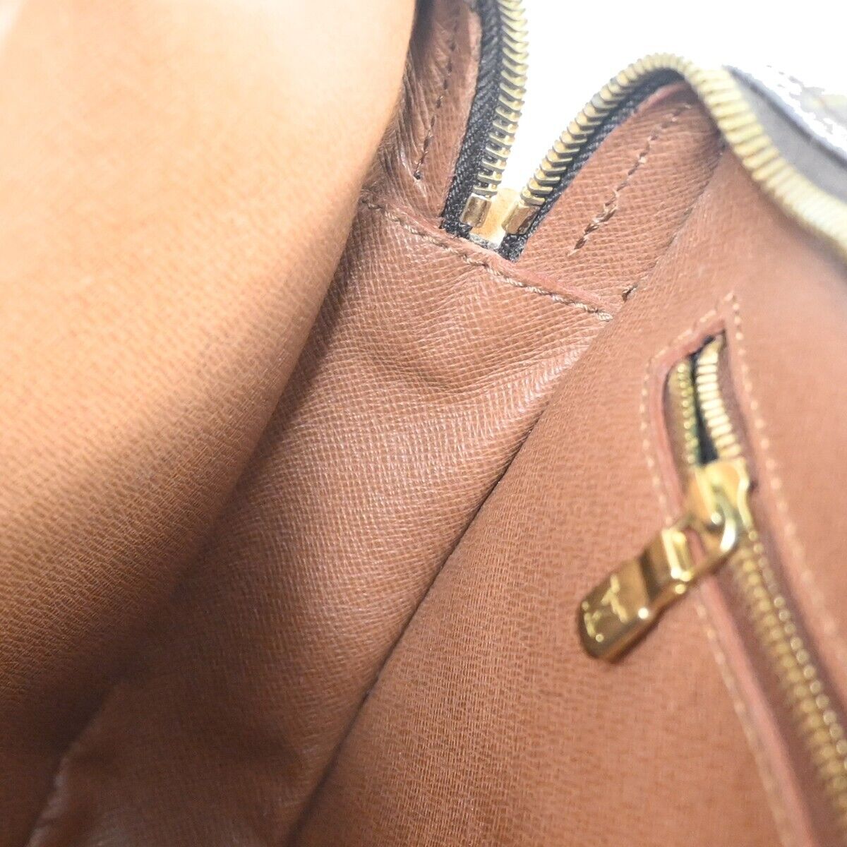 LOUIS VUITTON Jeune Fille GM Shoulder Bag Monogram Leather Brown M51225 81FA030