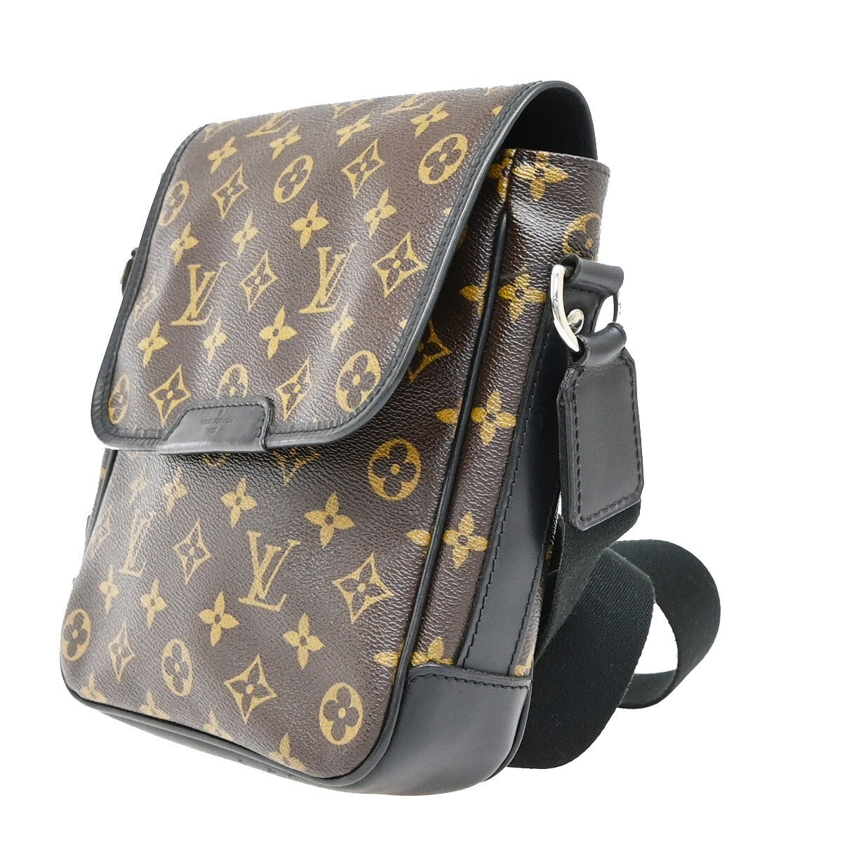 LOUIS VUITTON Bass PM Shoulder Bag Monogram Maccasar Leather BN M56715 21EE381