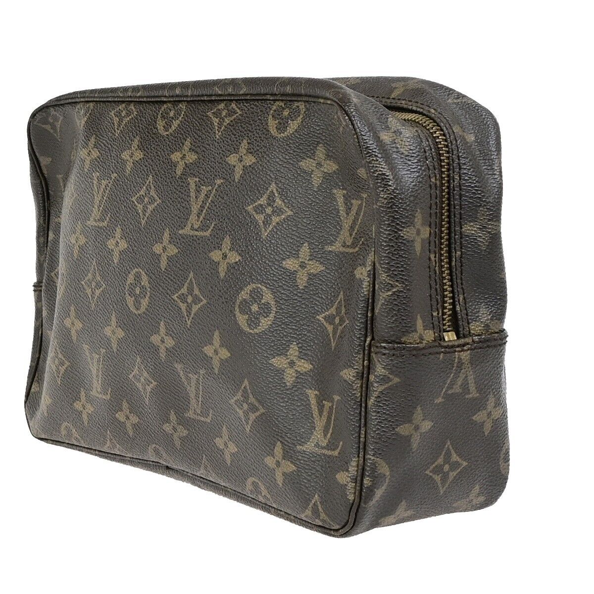 LOUIS VUITTON Trousse Toilette 28 Clutch Hand Bag Monogram Brown M47522 69ED214