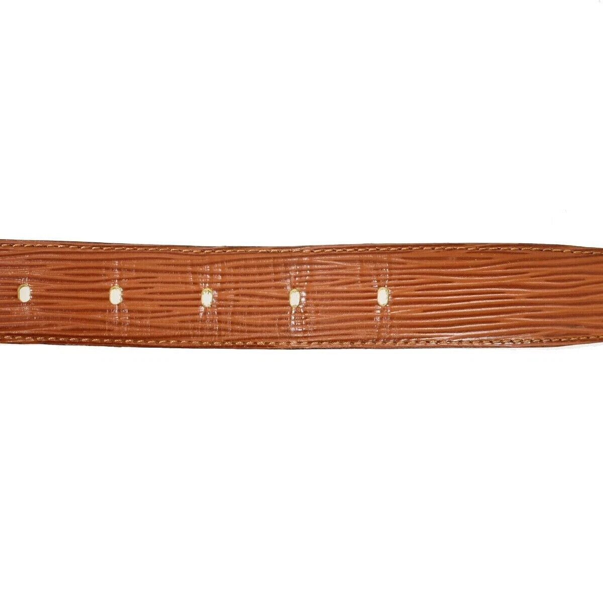 LOUIS VUITTON Ceinture Classic Belt Epi Leather 84/34 Brown Accessory 66YC265