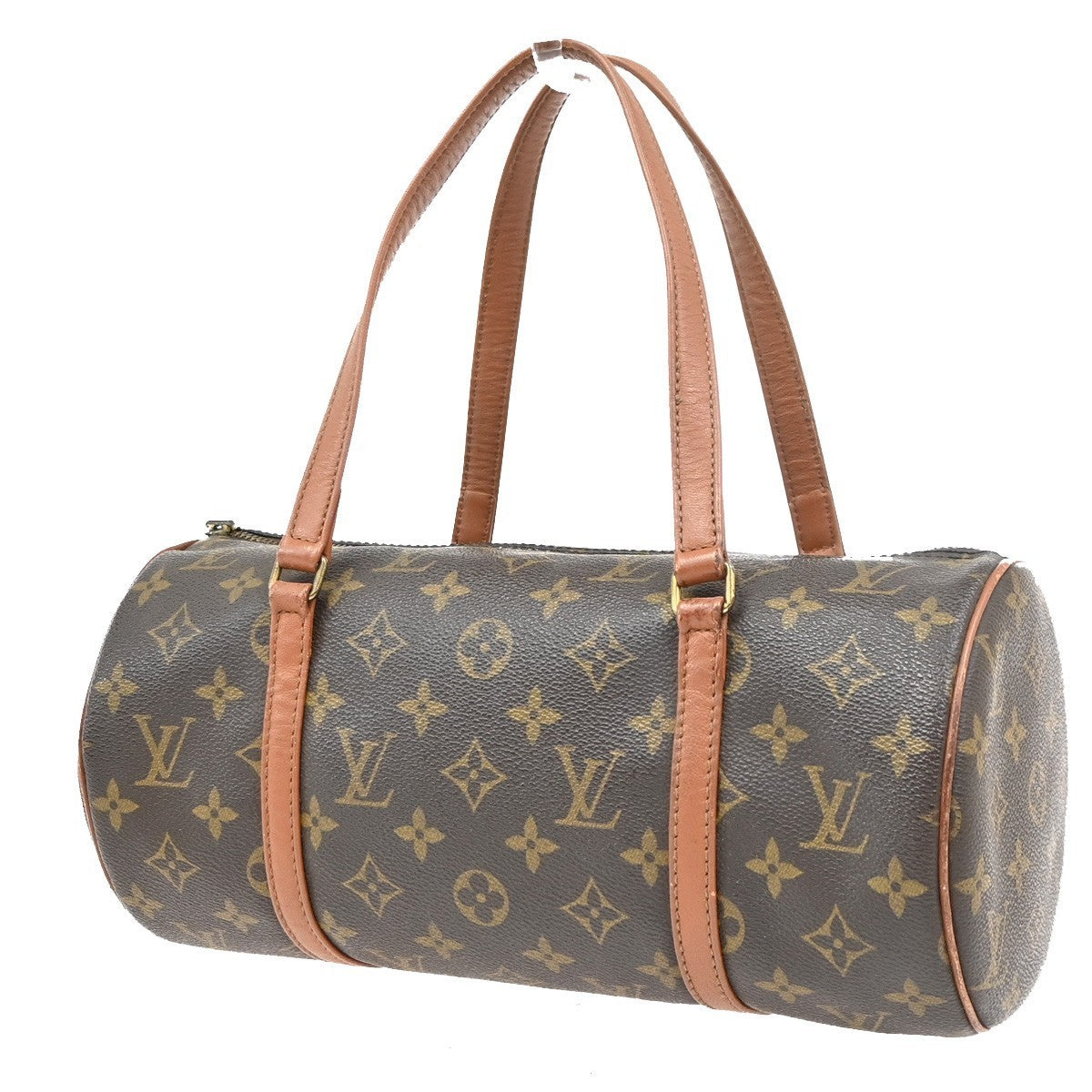LOUIS VUITTON Logo PAPILLON 30 Hand Bag Monogram Leather Brown M51365 31PA142