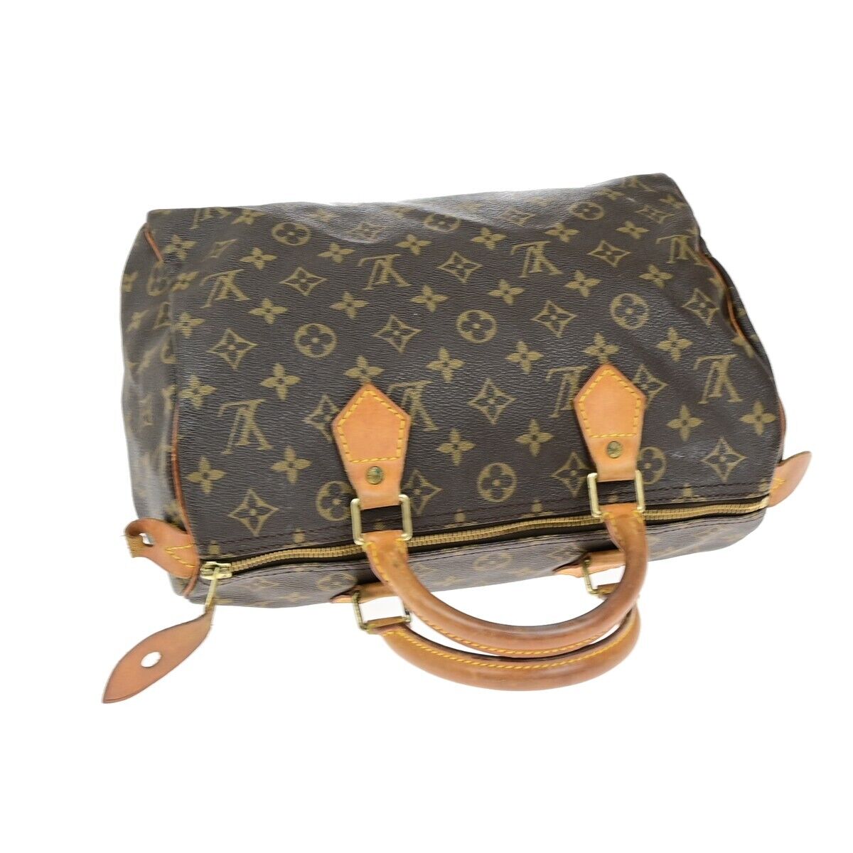 LOUIS VUITTON Speedy 30 Travel Hand Bag Monogram Leather Brown M41526 84EE032