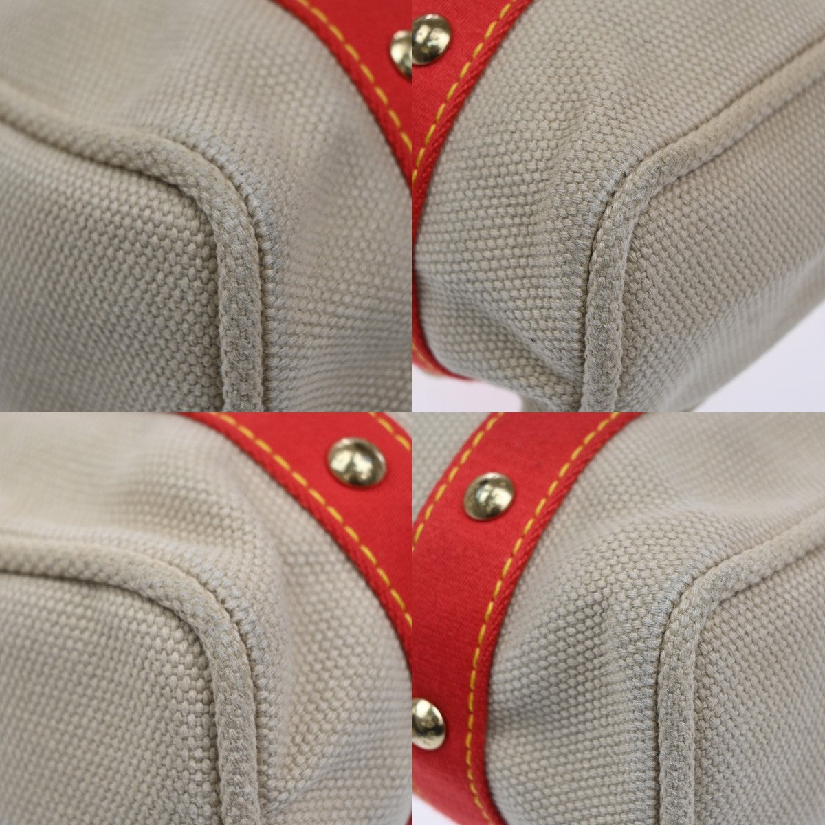 LOUIS VUITTON Cabas MM Shoulder Bag Antigua Canvas Leather Beige M40035 88MA592