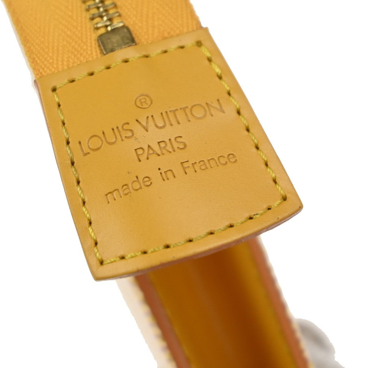 LOUIS VUITTON Poche Toilette 15 Clutch Pouch Bag Epi Leather Yellow 05KP391