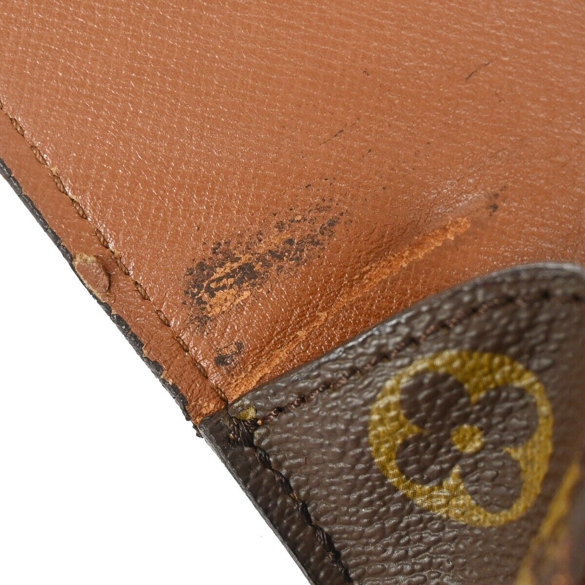 LOUIS VUITTON Saint Cloud MM Shoulder Bag Monogram Leather Brown M51243 39HB017