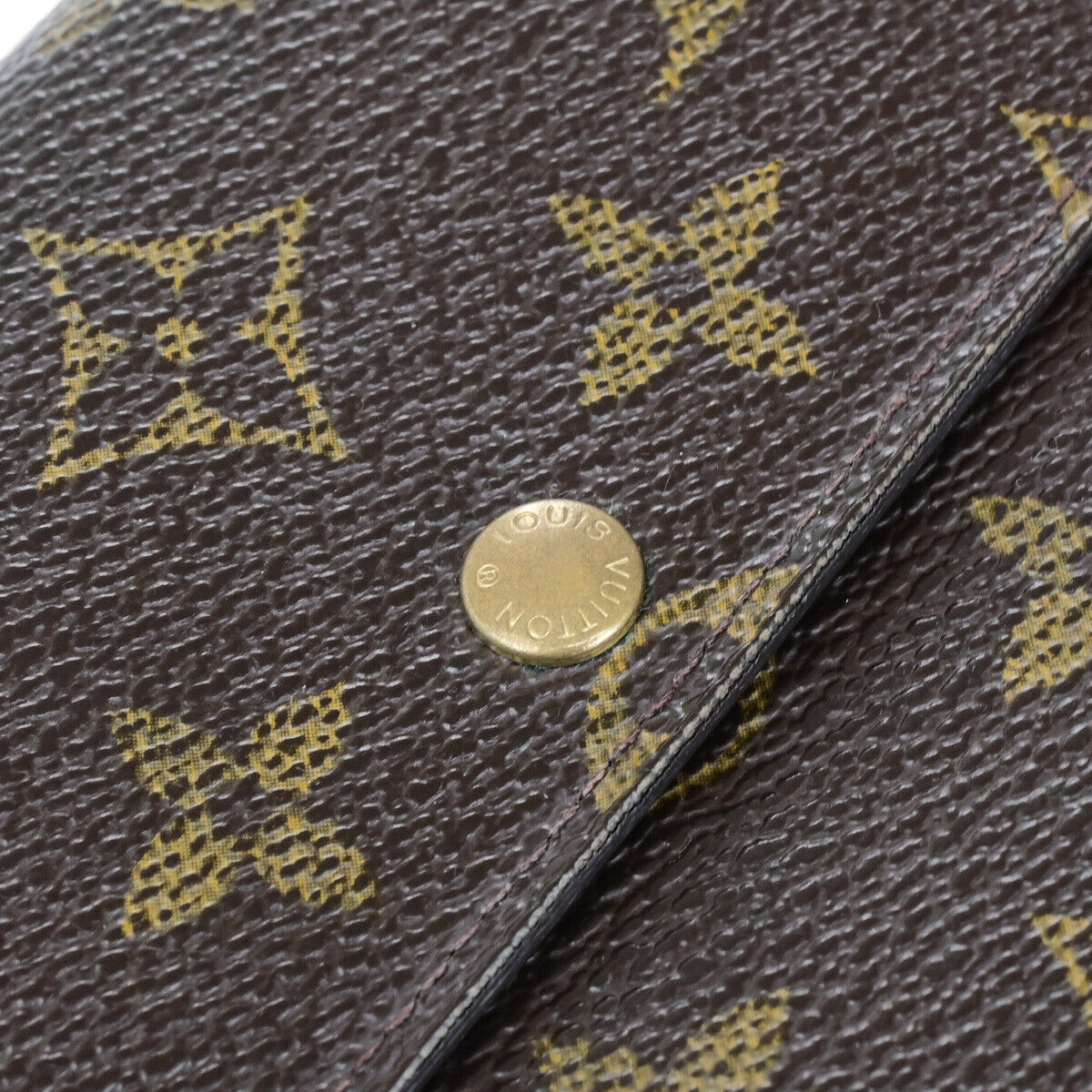 LOUIS VUITTON Porte Monnaie Credit Long Wallet Monogram Leather M61725 04YG535