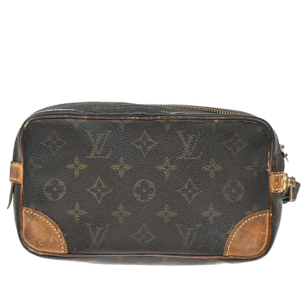 LOUIS VUITTON Marly Dragonne PM Clutch Hand Bag Monogram Leather M51827 01KB420