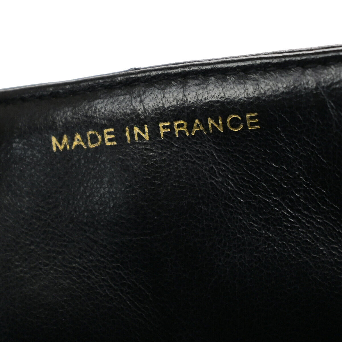 CHANEL CC Logo Matelasse Chain Shoulder Bag Leather Black GHW Vintage 380RK676