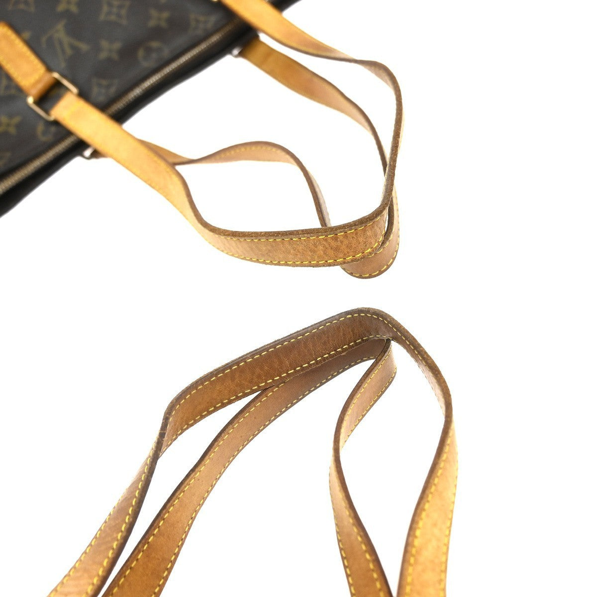 LOUIS VUITTON Cabas Piano Shoulder Bag Monogram Leather Brown M51148 34KP481