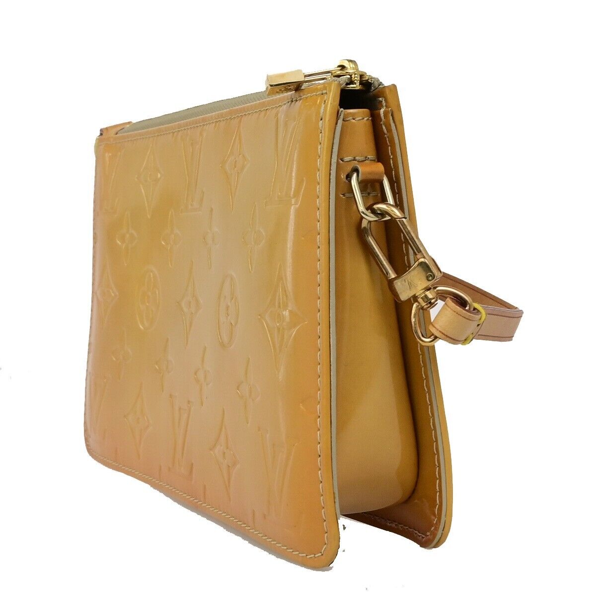 LOUIS VUITTON Lexington Shoulder Bag Monogram Vernis Beige M91010 30FB155