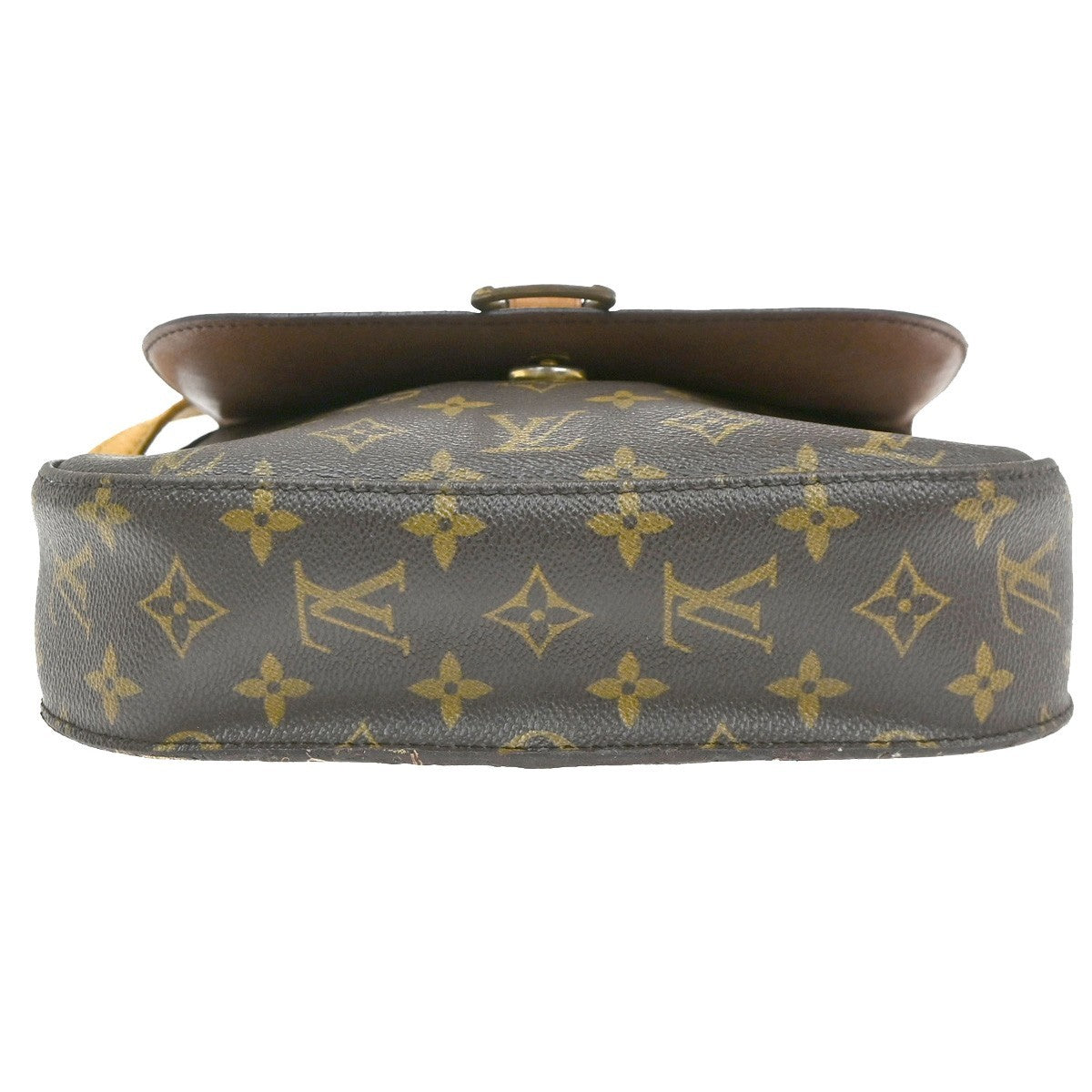 LOUIS VUITTON Saint Cloud GM Shoulder Bag Monogram Leather Brown M51242 33CA335