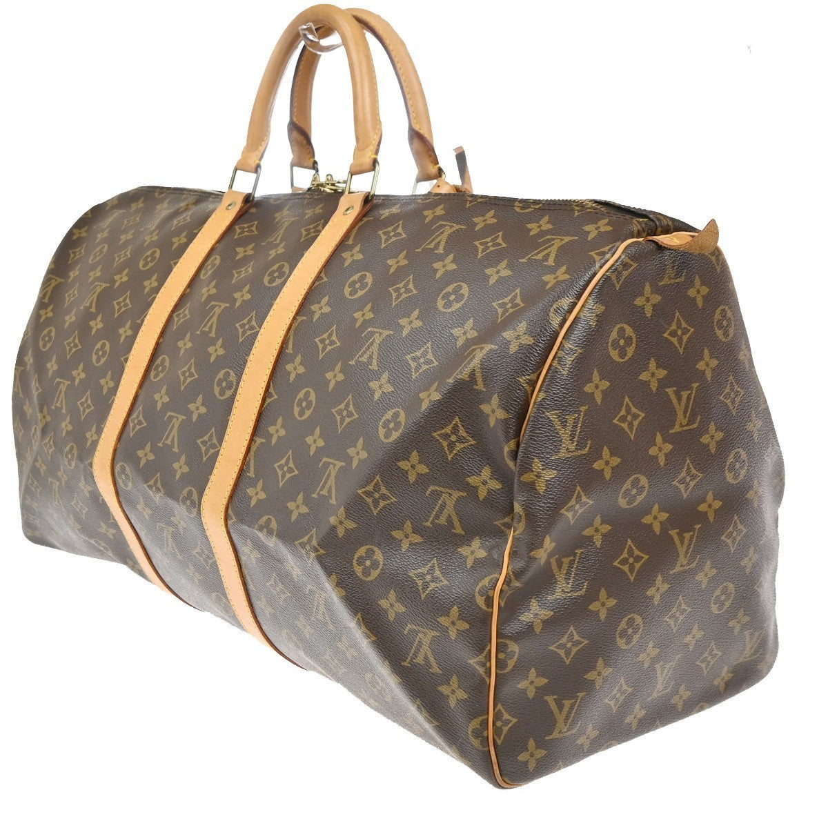 LOUIS VUITTON Keepall 55 Travel Hand Bag Monogram Leather Brown M41424 14CA649