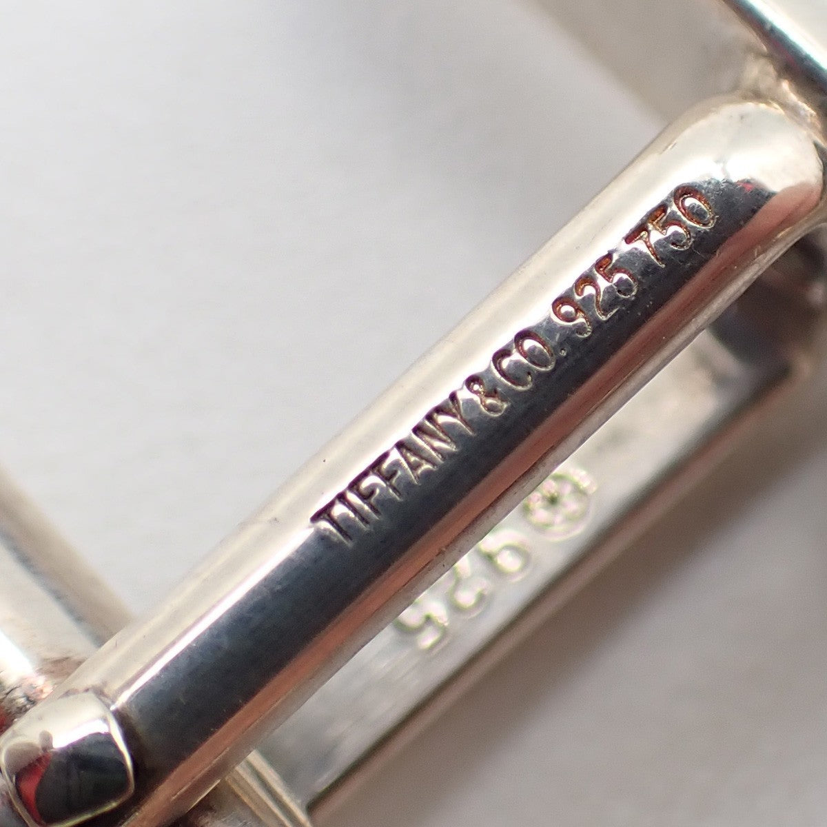 Tiffany & Co. Logo Cufflinks Silver 925 Gold 725 02EG352