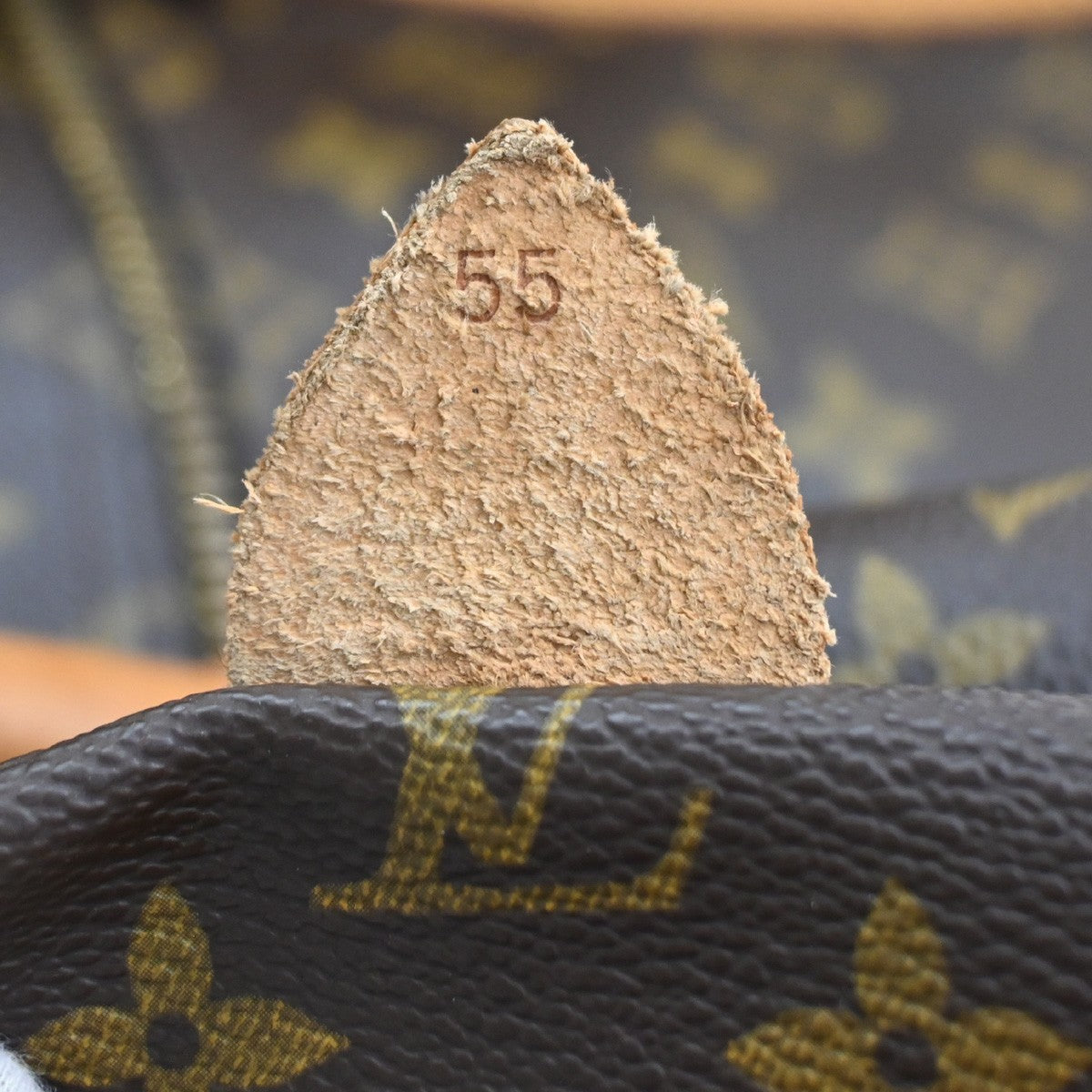 LOUIS VUITTON Keepall Bandouliere 55 2Way Hand Bag Monogram Brown M41414 96SA124