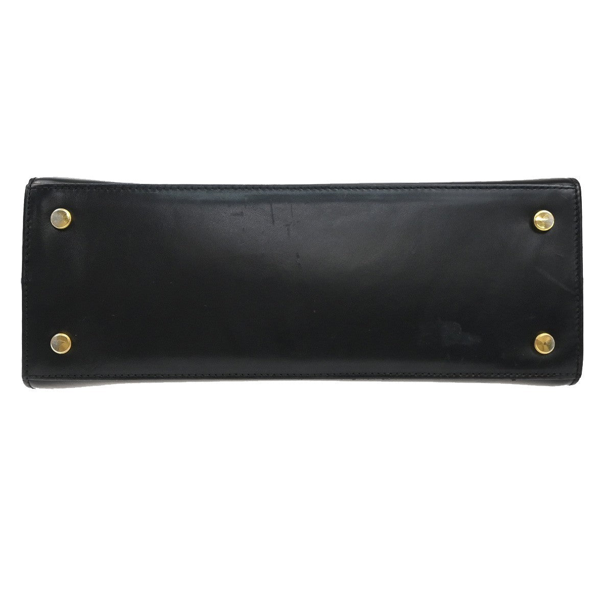 SALVATORE FERRAGAMO Logo Vara Shoulder Bag Canvas Leather Black Italy 65KP605