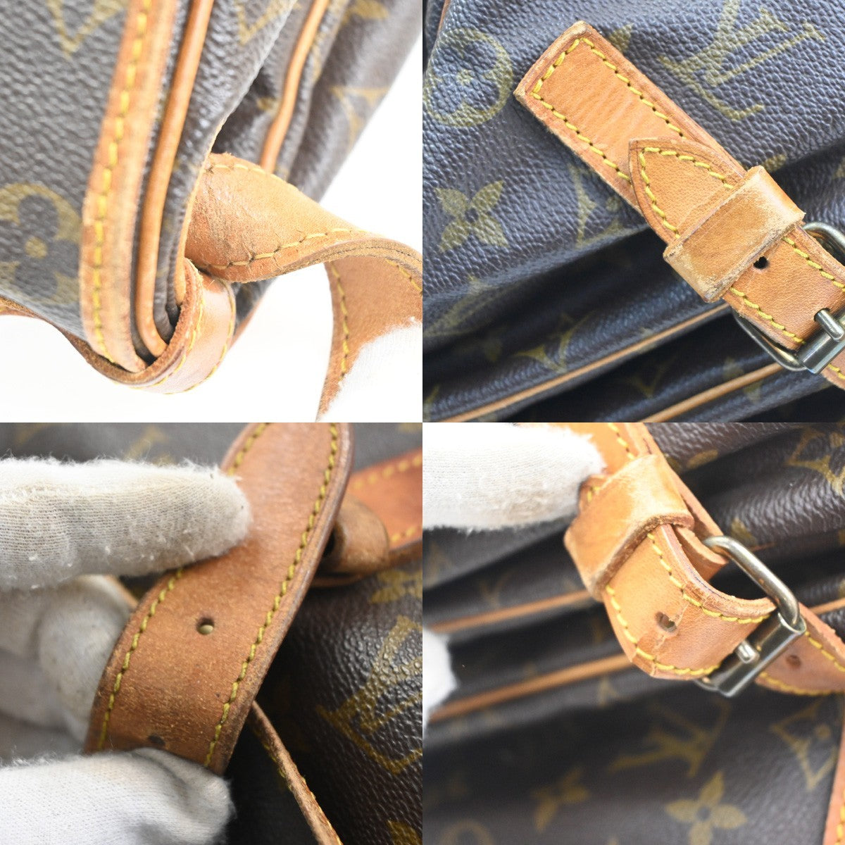 LOUIS VUITTON Saumur 35 Shoulder Bag Monogram Leather BN France M42254 60CA675