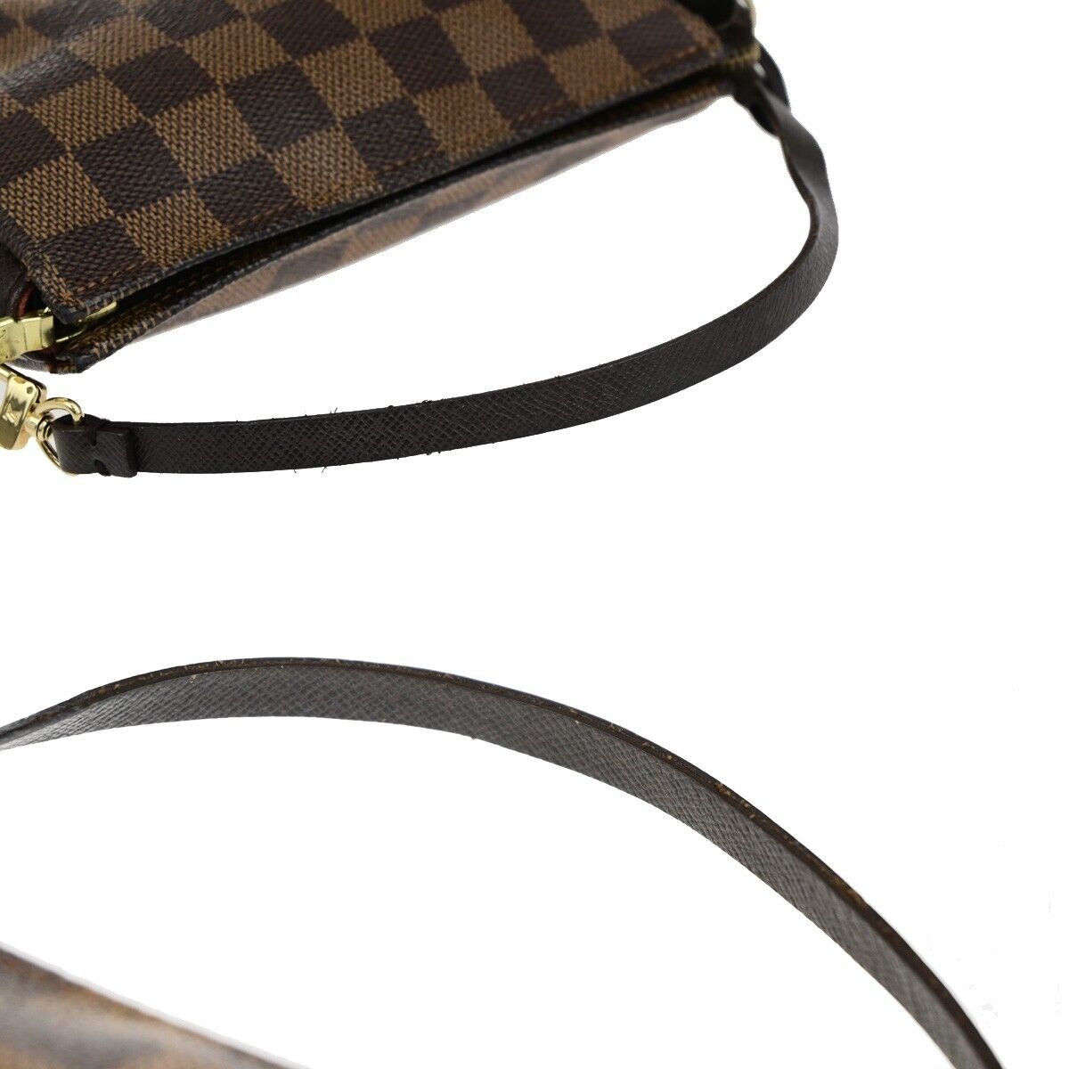 LOUIS VUITTON  Trousse Makeup Hand Bag Damier Ebene Leather Brown N51982 81EC862