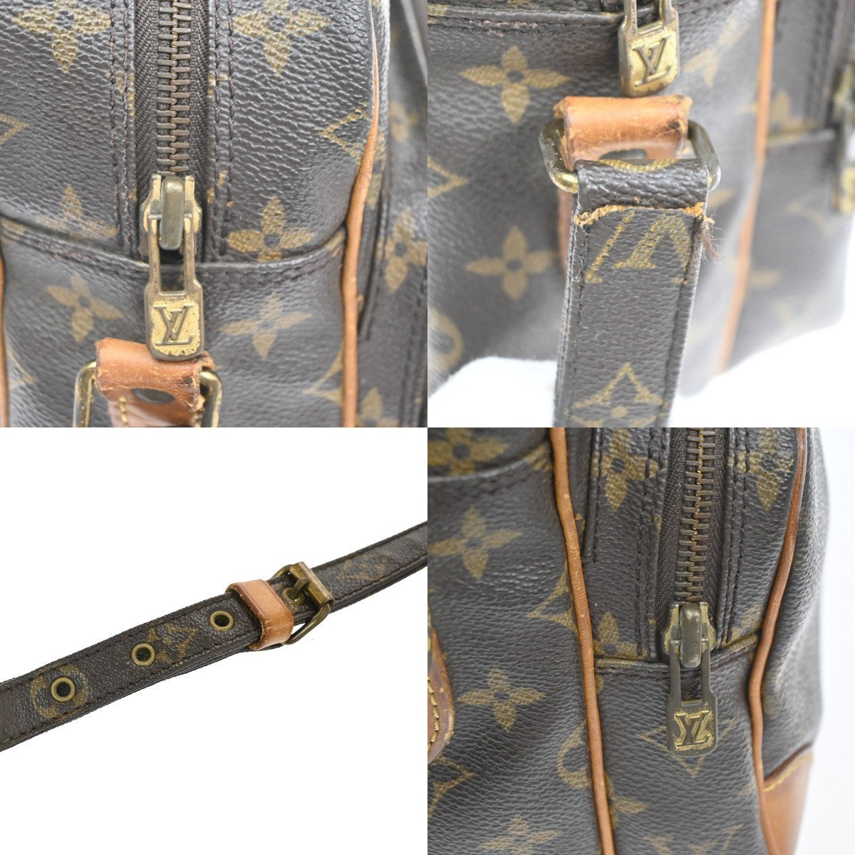 LOUIS VUITTON Nile Crossbody Shoulder Bag Monogram Leather Brown M45244 30KC811