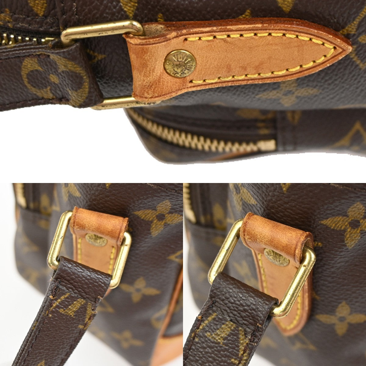 LOUIS VUITTON Nile Crossbody Shoulder Bag Monogram Leather Brown M45244 77YJ009