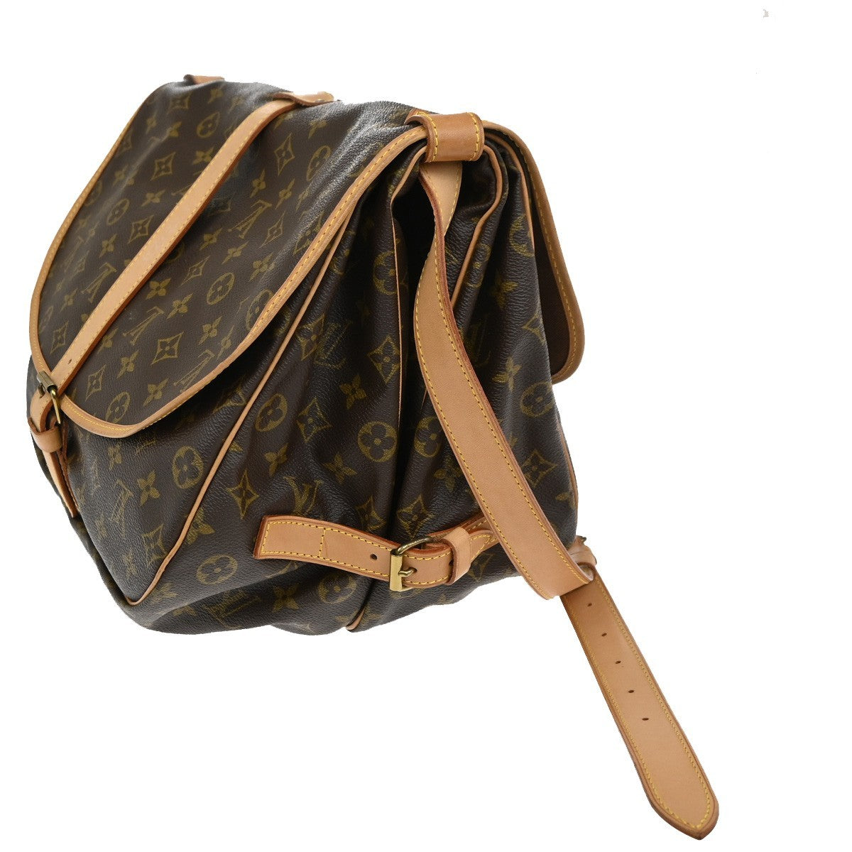 LOUIS VUITTON Saumur 35 Shoulder Bag Monogram Leather BN France M42254 29MA006