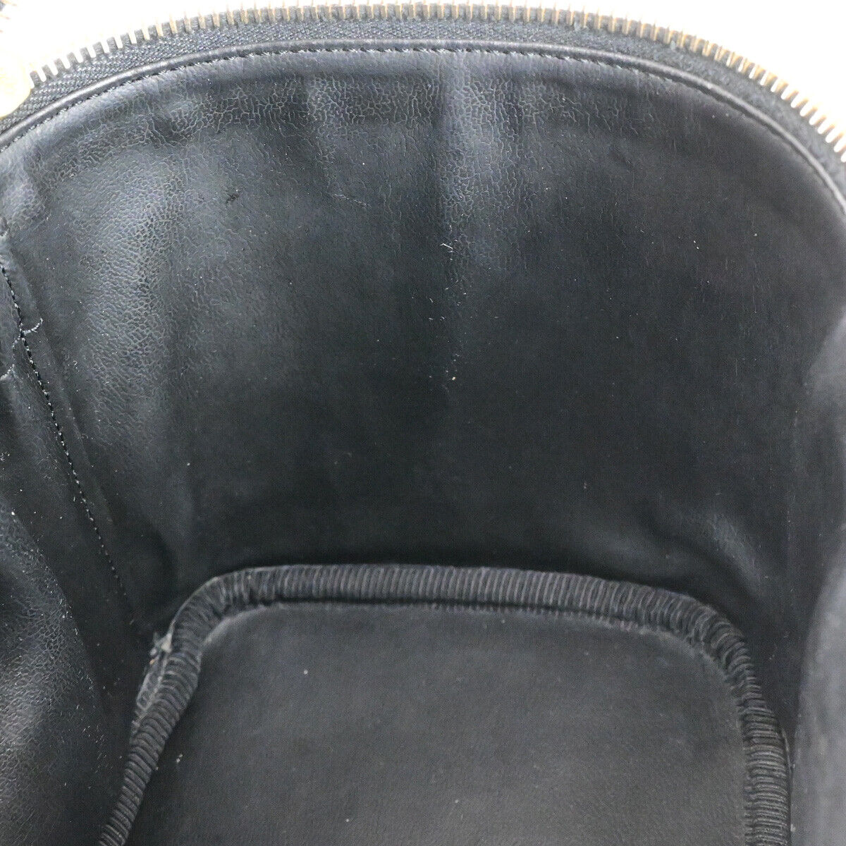 CHANEL CC Logo Vanity Hand Bag Grained Calfskin Leather BK GHW Vintage 42RK716