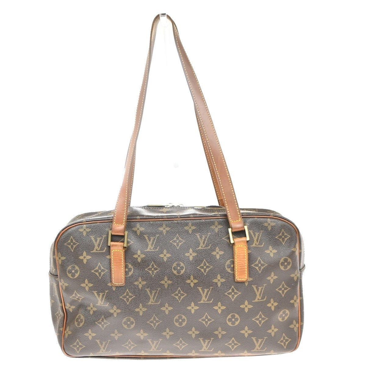 LOUIS VUITTON LV Logo Cite GM Shoulder Bag Monogram Leather Brown M51181 86MA527