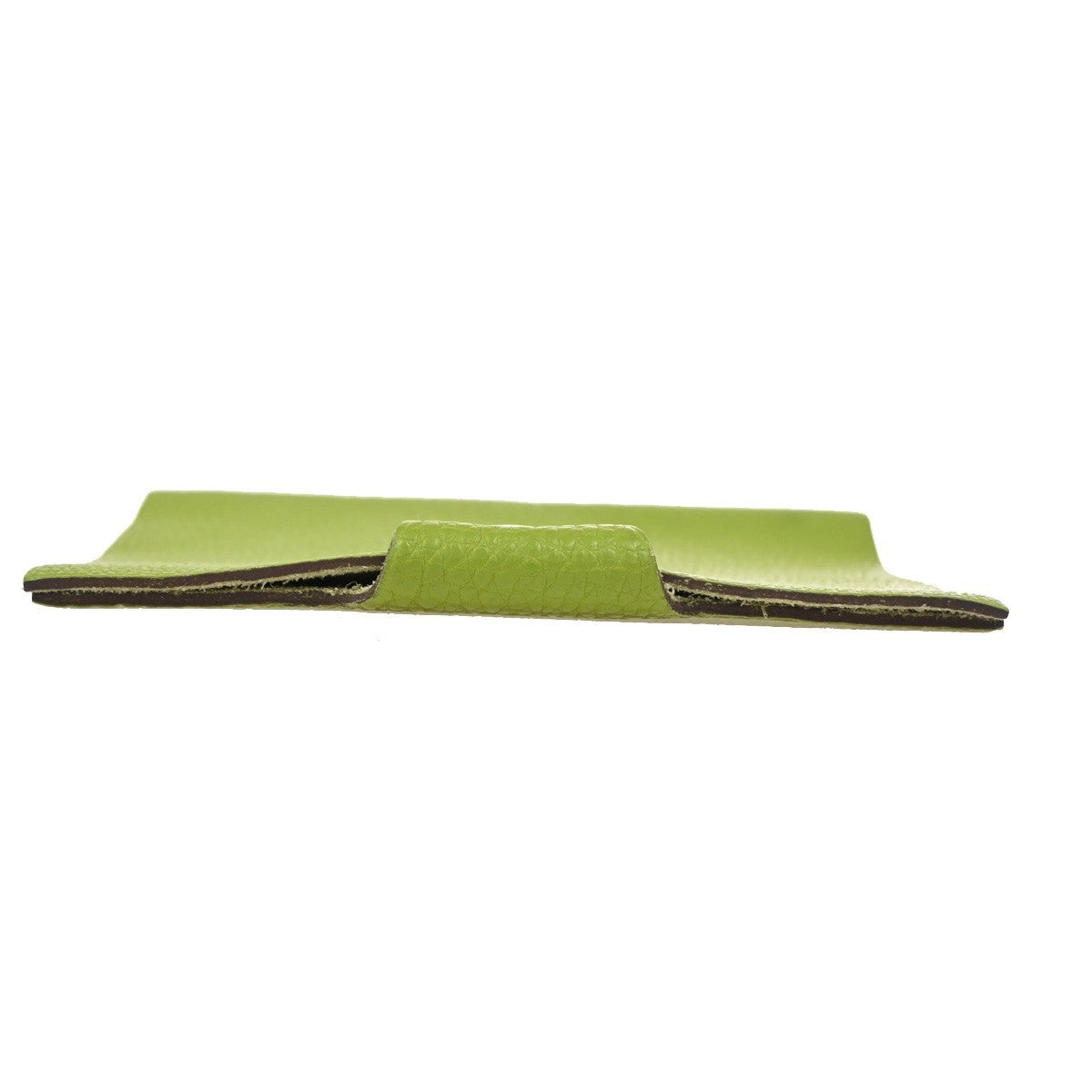 HERMES Logo Ulysse Mini Notebook Cover Mark Leather France Green  02RQ043
