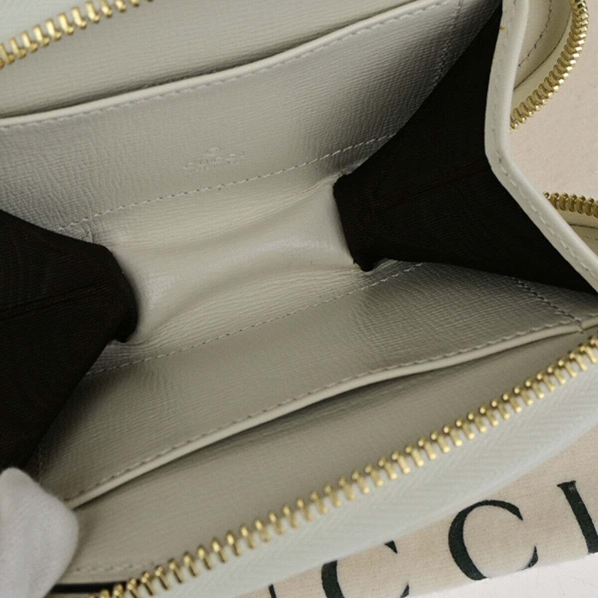 GUCCI Horsebit 1955 GG Pattern Coin Case Wallet Supreme Leather WE BN 79RK736