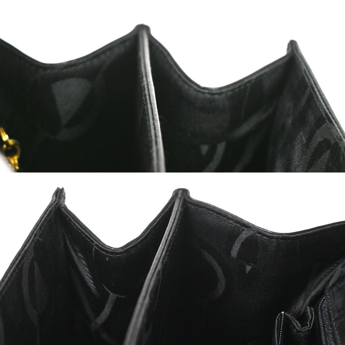 SALVATORE FERRAGAMO 2Way Gancini Shoulder Hand Bag Leather Black Gold 77SH468