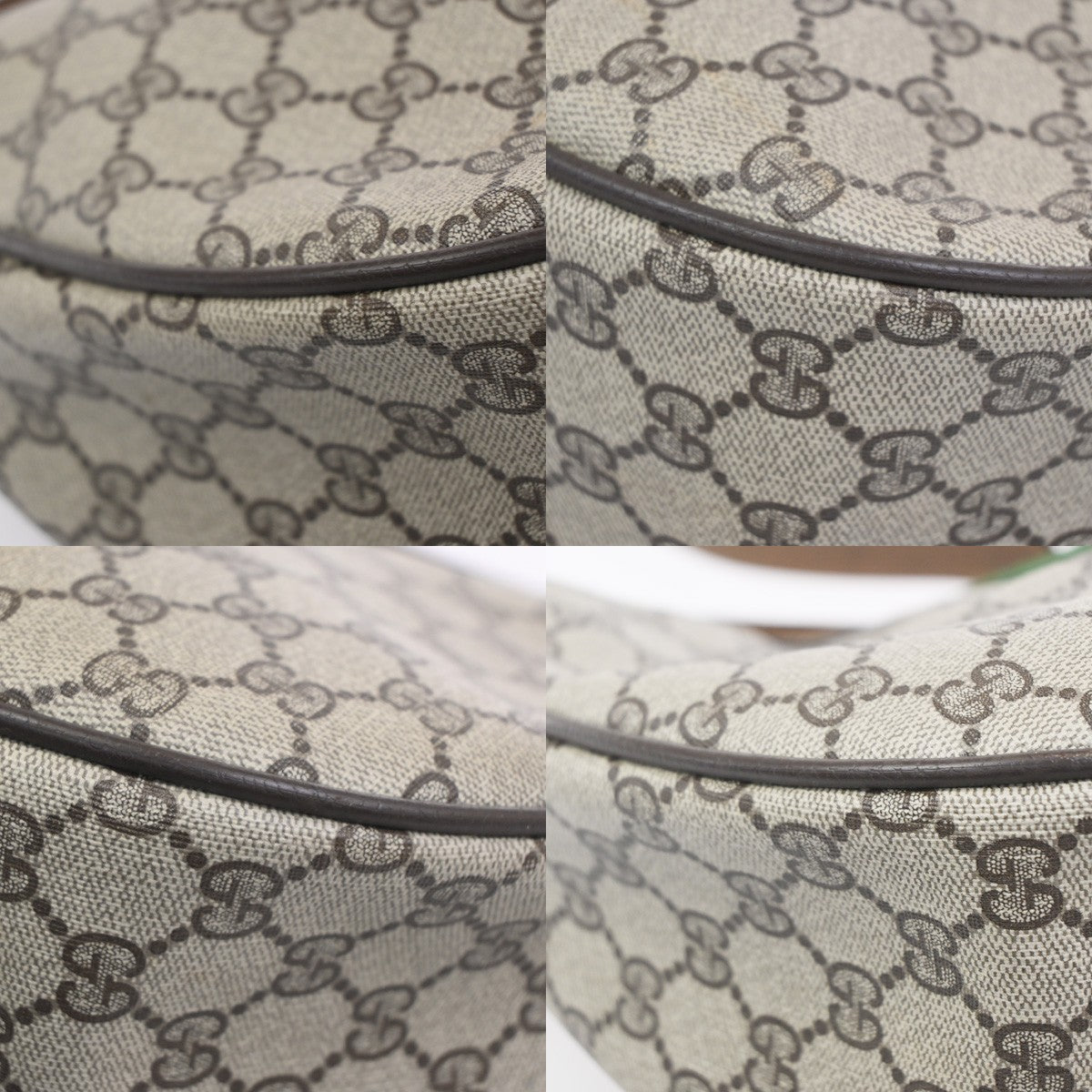 GUCCI Logo GG Pattern Sherry CrossBody Shoulder Bag PVC Leather BN Italy 31CA754