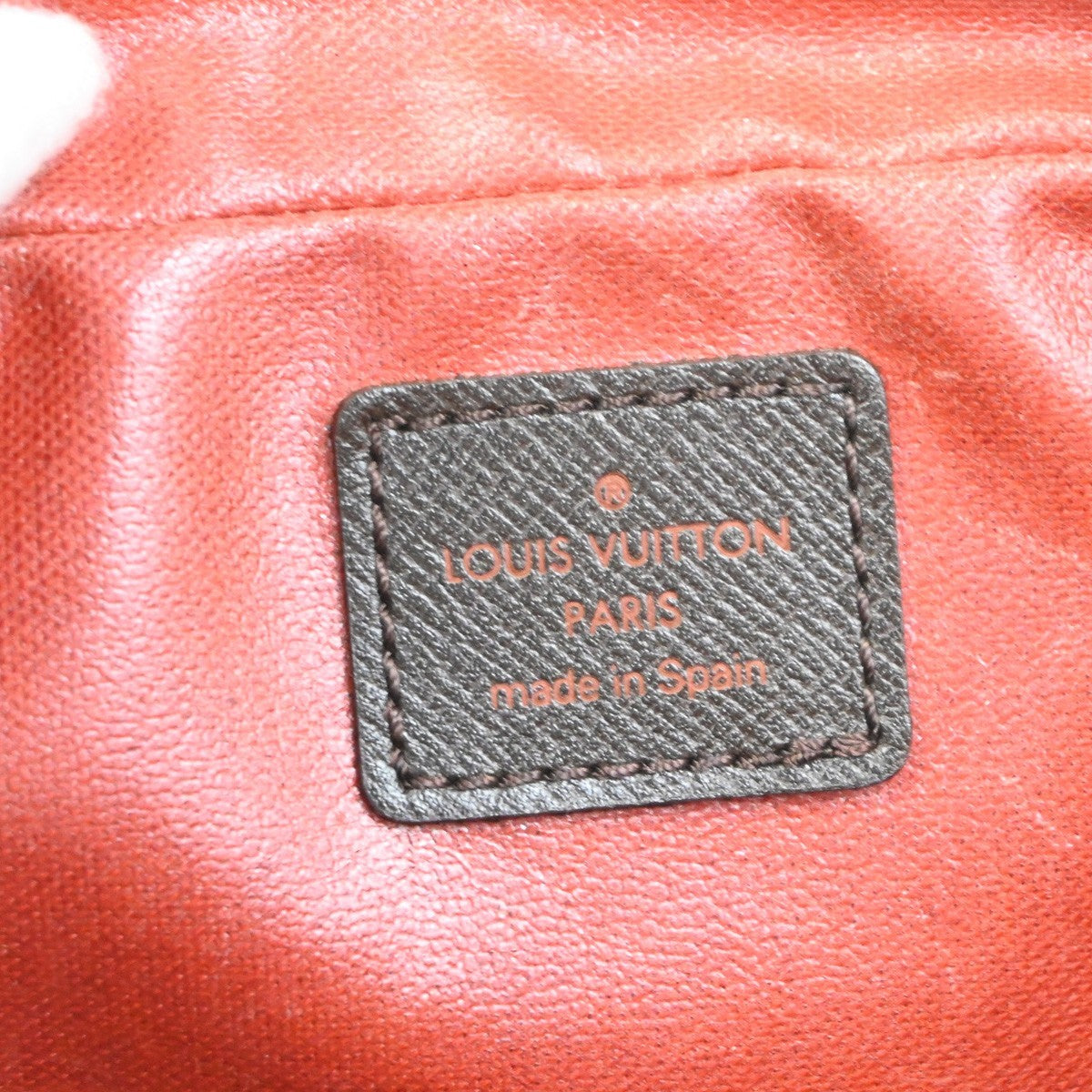 LOUIS VUITTON Trousse Toilette Clutch Hand Bag Damier Ebene Brown N47623 31YJ078