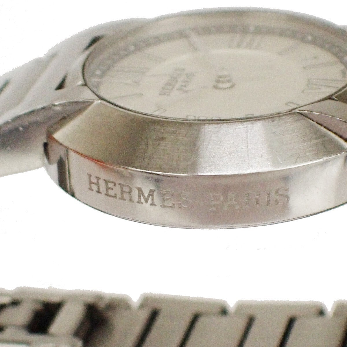 HERMES Nomad NO1.210 Wrist Watch Dial Quartz Stainless Steel Swiss Made 81LC282