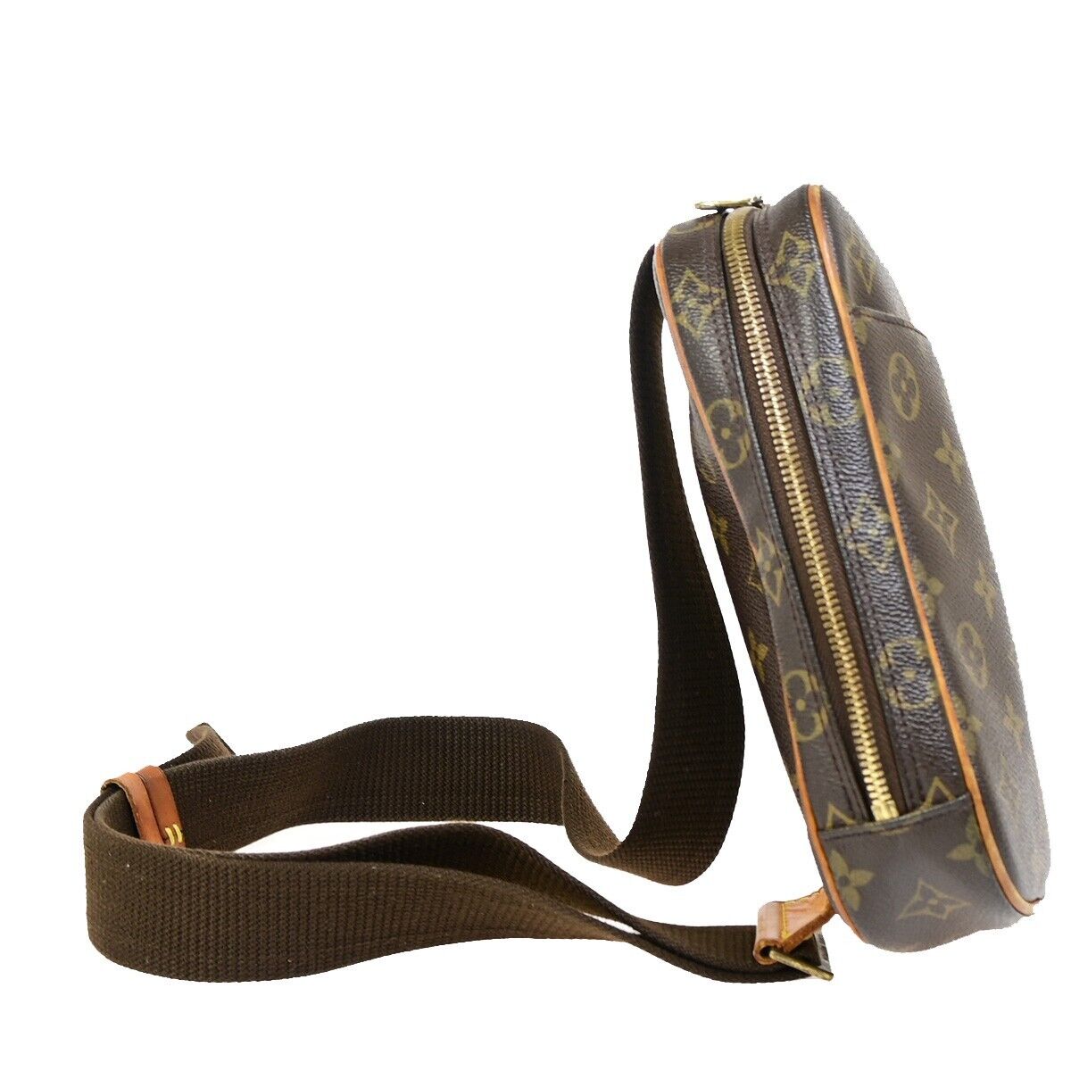 LOUIS VUITTON Pochette Gange Shoulder Bag Monogram Brown Spain M51870 16EB028