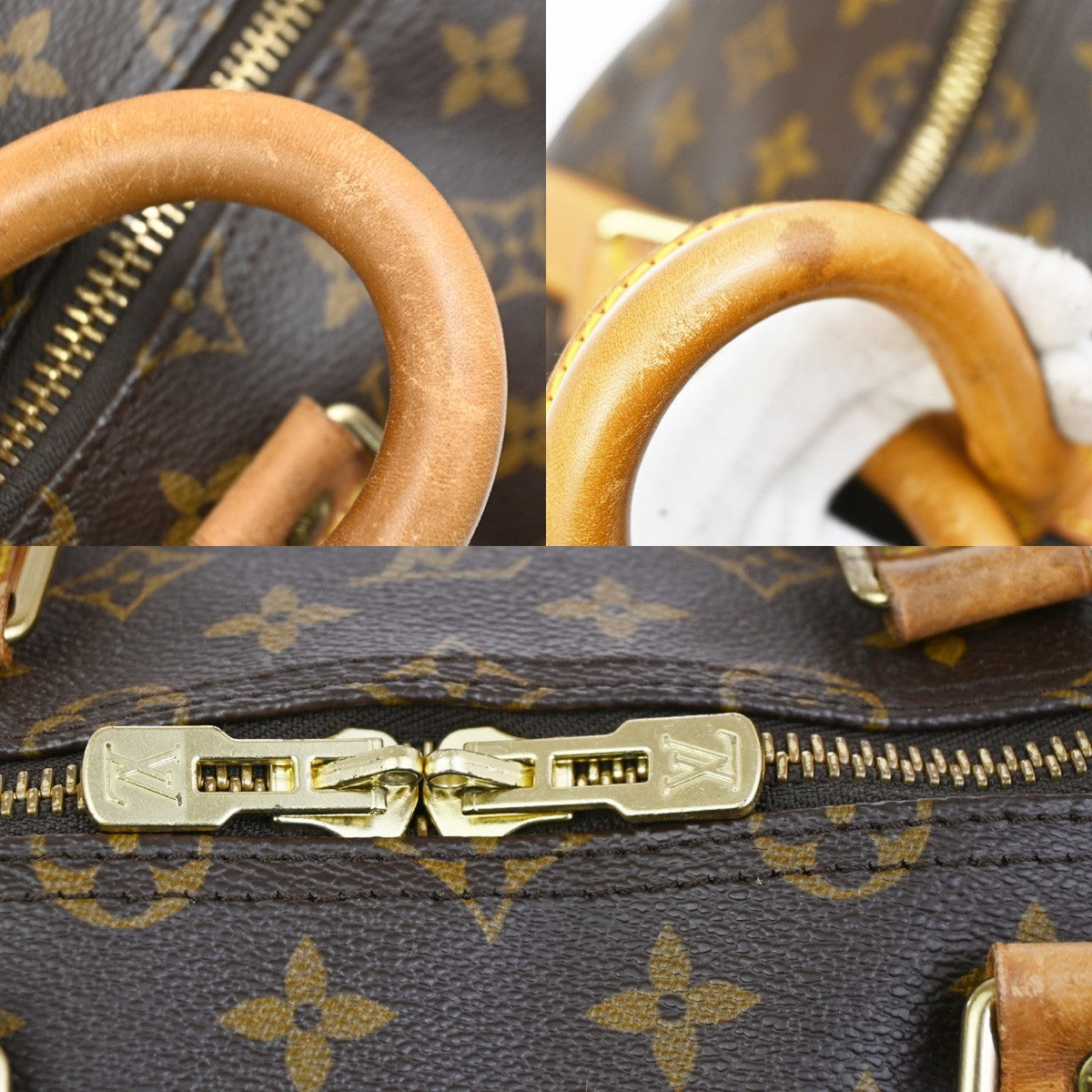 LOUIS VUITTON Keepall 55 Travel Hand Bag Monogram Leather Brown M41424 18PA033