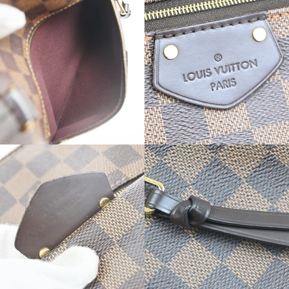 LOUIS VUITTON Iena PM Shoulder Tote Bag Damier Ebene Leather BN N41012 23KD043