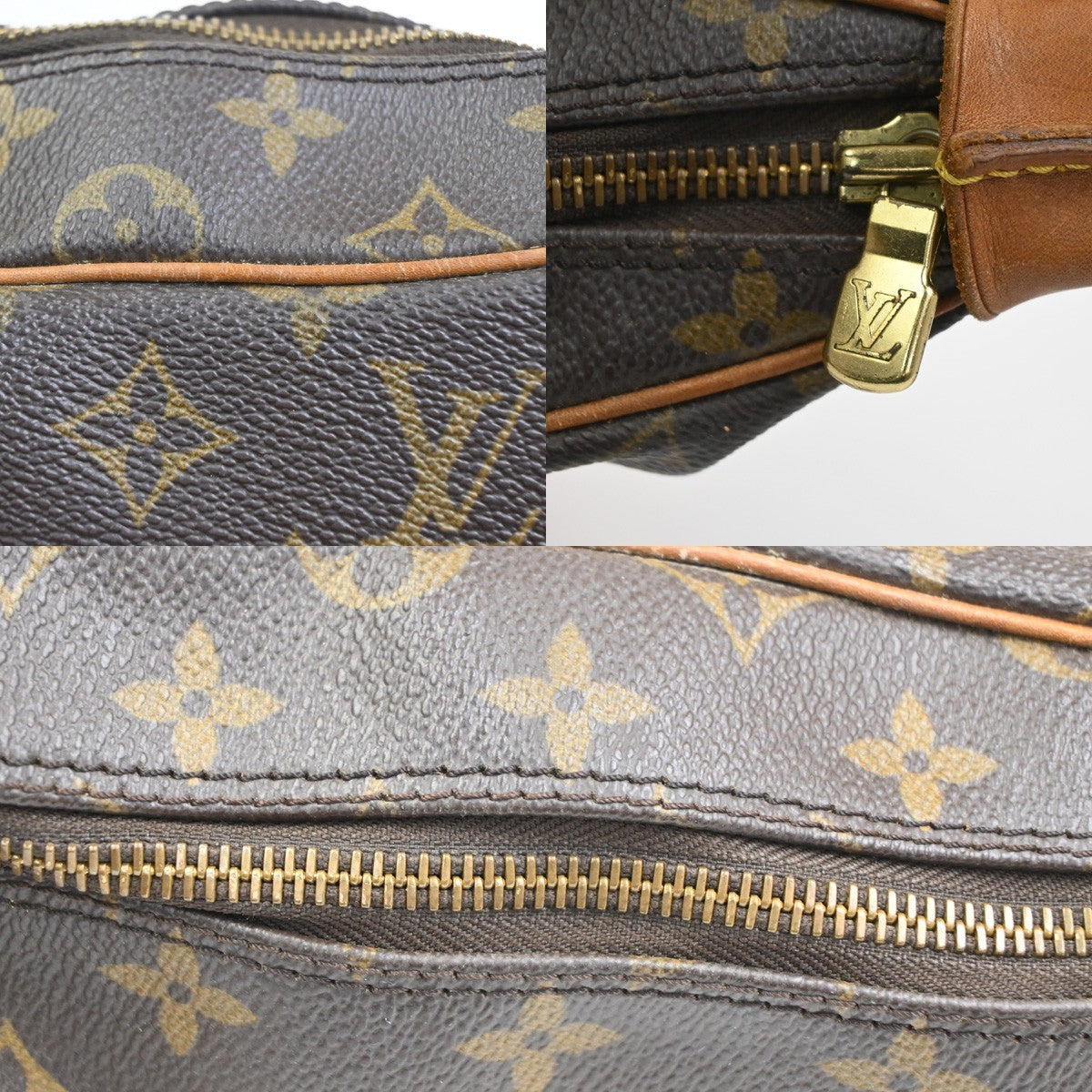LOUIS VUITTON Boulogne 30 Shoulder Bag Monogram Leather Brown M51265 77CA920