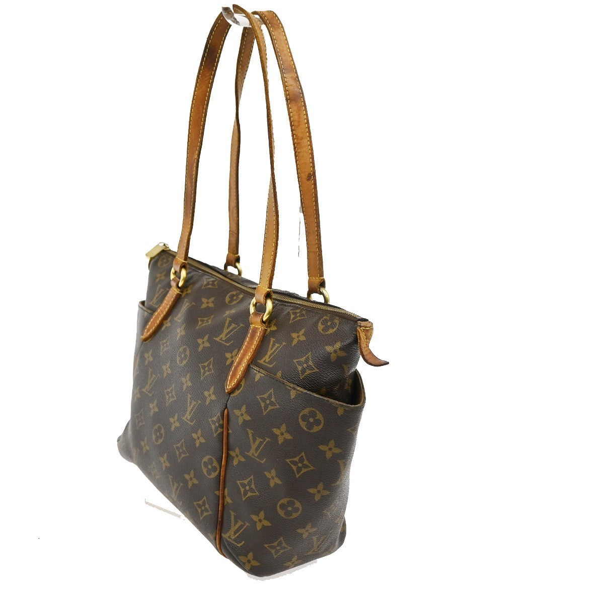 LOUIS VUITTON Logo Totally PM Shoulder Bag Monogram Leather Brown M56688 38KB590