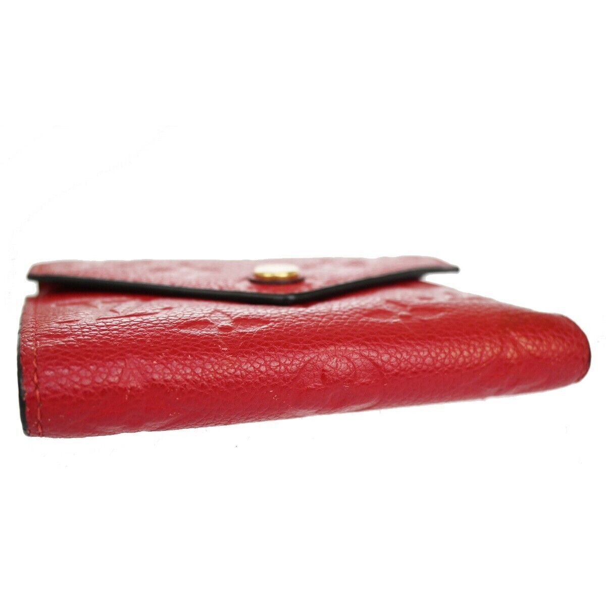 LOUIS VUITTON Victorine Trifold Wallet Monogram Empreinte Red M63701 31YC416