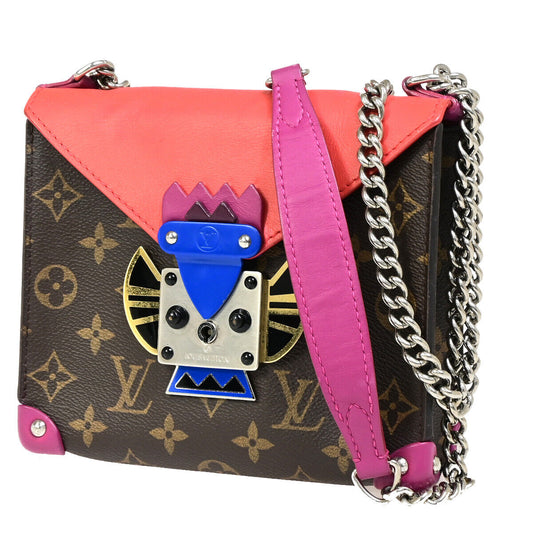 LOUIS VUITTON Pochette Mask PM Chain Shoulder Bag Monogram Leather BN RD 98YG341